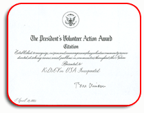 Citation from President Clinton